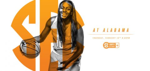 Tennessee Women's Basketball takes on Alabama Thursday night at the Coleman Coliseum. (Tennessee Athletics Department)