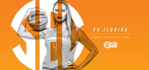 Tennessee Lady Vols face Florida Gators Thursday night at Thompson-Boling Arena. Tip off is at 6:00pm CT. (Tennessee Athletics Department)