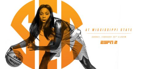 Sunday's Tennessee Lady Vols vs. #3/2 Mississippi State game is slated to tip off at 4:00pm CT at Humphrey Coliseum. (Tennessee Athletics Department)