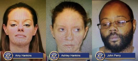 Amy Hankins, Ashley Hankins and John Perry arrested in 2016 Stewart County Murder