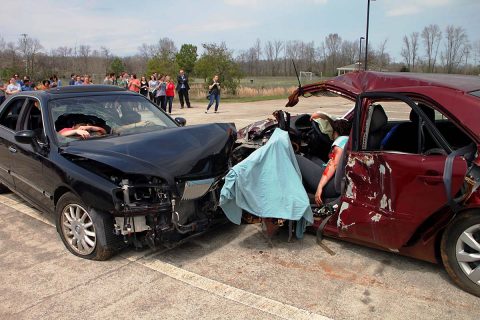 Mock Crash Exercise held at the Clarksville Academy Complex today.