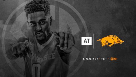 Tennessee Men's Basketball is on the road Saturday to take on the Arkansas Razorbacks at Bud Walton Arena. Tip off is set for 12:00pm CT. (Tennessee Athletics)