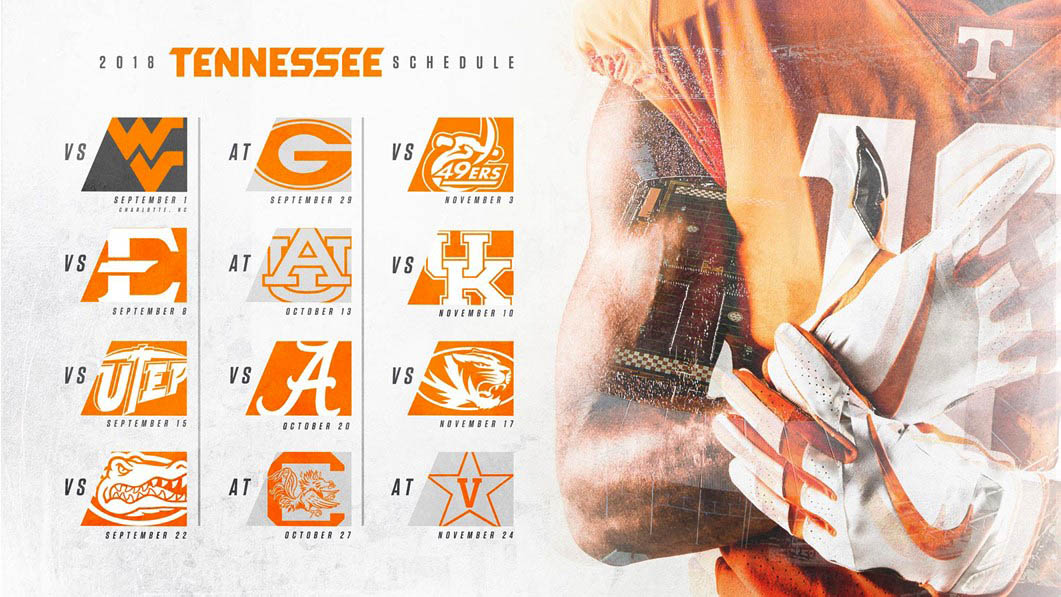Tennessee releases 2018 Football Schedule - Clarksville Online -  Clarksville News, Sports, Events and Information