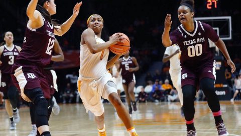 Tennessee Women's Basketball hands A&M Aggies 82-67 loss Thursday night at Thompson-Boling Arena. (Tennessee Athletics)