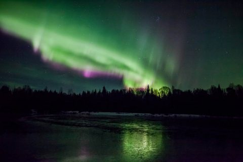 Aurora as seen from Talkeetna, Alaska, on Nov. 3, 2015. (Dora Miller)