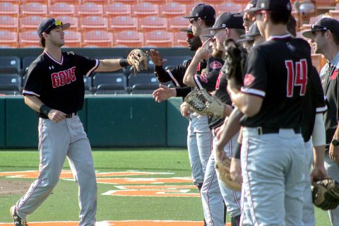 Austin Peay Baseball opens OVC Tournament Wednesday morning against Jacksonville State at Choccolocco Park. (APSU Sports Information)