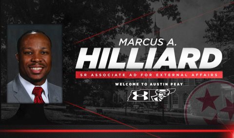 APSU Senior Associate Director of Athletics for External Affairs Marcus Hilliard