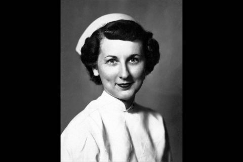 The late Evelyn McCampbell ("Ms. Jane") in her nursing uniform. Austin Peay State University's anonymous donor.