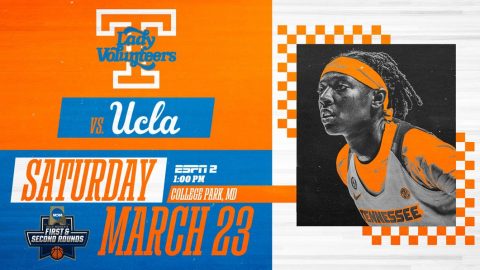 Tennessee Women's Basketball to take on UCLA in the first round of the 2019 NCAA Tournament, Saturday. (UT Athletics)