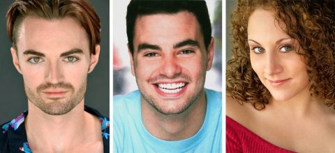 Ian Alexander Erbe, Jeffrey Keller and Caitie L. Moss star in "The Complete Works Of William Shakespeare [Abridged]" in the Roxy Regional Theatre's theotherspace, April 29th - May 7th