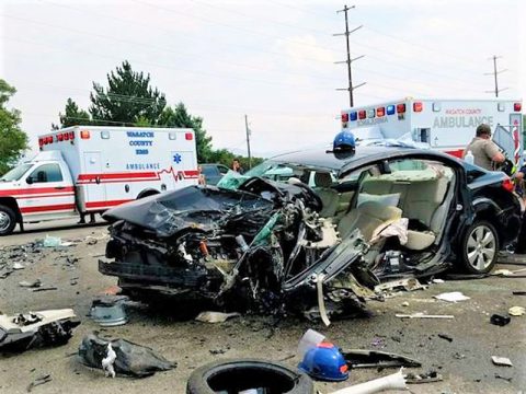 Vehicle Accident. (Gephardt Daily, Utah news team)