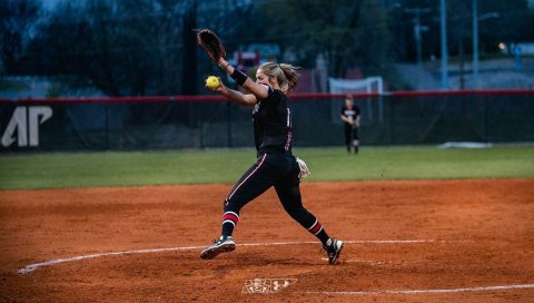 Austin Peay Women's Softball pitches stifle Wasbash Valley Warriors in sweep Friday afternoon. (APSU Sports Information)