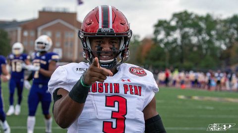 Austin Peay State University football quarterback Javaughn Craig has led the Governors to a 3-1 start in OVC play. (APSU Sports Information)