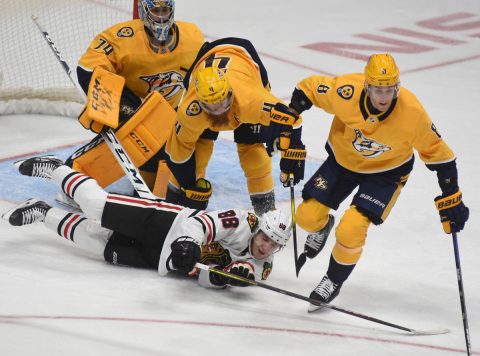 Nashville Predators fall to the Carolina Hurricanes in Nashville 4-1. (Michael Strasinger)