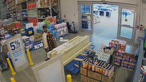 Clarksville Police are trying to identify the person is this photo. He is wanted for taking two pressure washers from Lowes.