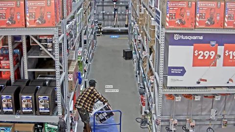 Clarksville Police are trying to identify the person is this photo. He is wanted for taking two pressure washers from Lowes.