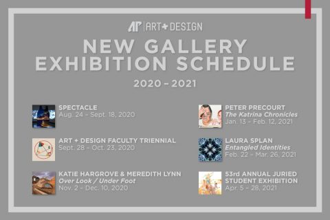 Austin Peay State University New Gallery Exhibition Schedule for 2020-2021. (APSU)