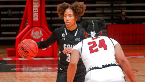 Austin Peay State University Women's Basketball senior Brianah Ferby had 21 points Saturday in loss to Southeast Missouri at the Dunn Center. (APSU Sports Information)