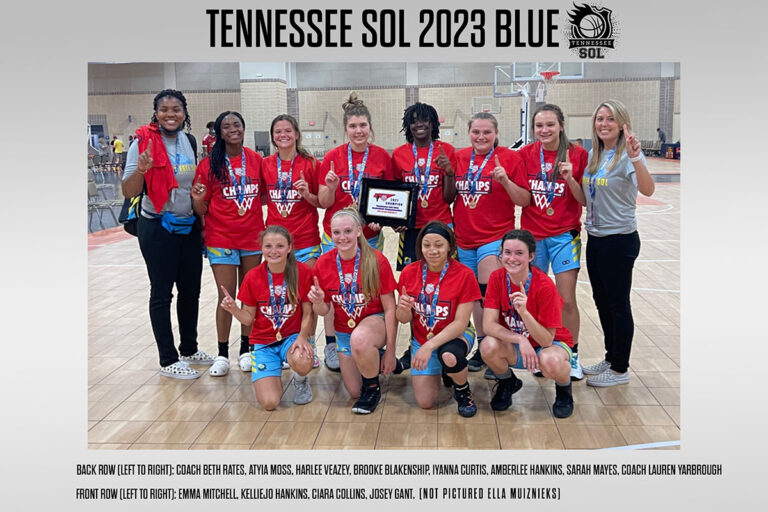 Tennessee Sol 2023 Blue AAU Girls Basketball wins 2021 Tennessee State