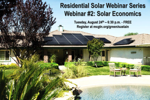 Free CDE/CEMC Webinar on Solar Panels hosted by the Montgomery County Green Certification Program 