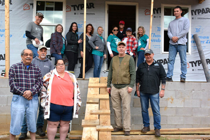 Team members from Legends Bank joined a Habitat family for a special Build Day at a future Habitat for Humanity home on Saturday, October 23rd.