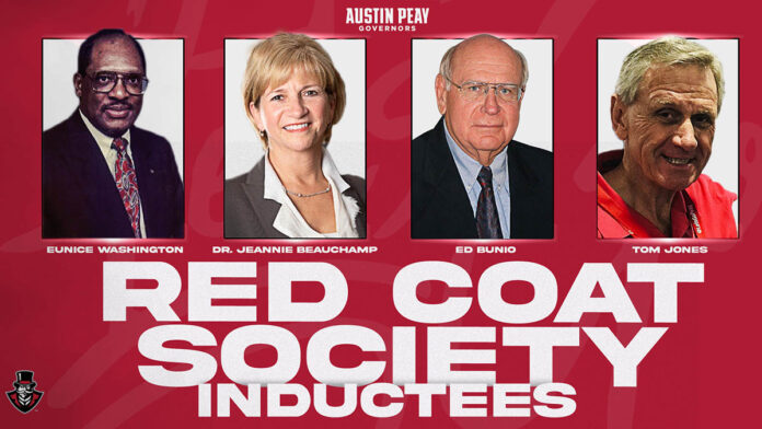 Austin Peay State University 2022 Red Coat Society induction. (APSU Sports Information)