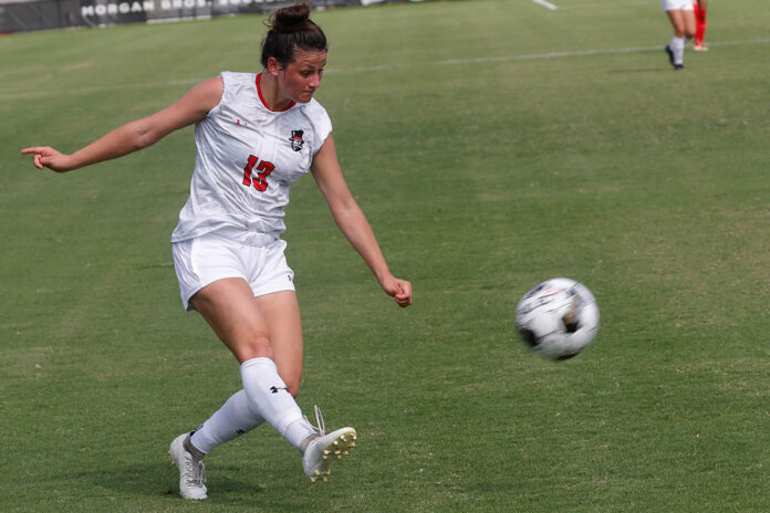 Austin Peay State University Soccer second-half scoring leads to draw against Western Kentucky in Final Preseason Match. (Robert Smith, APSU Sports Information)