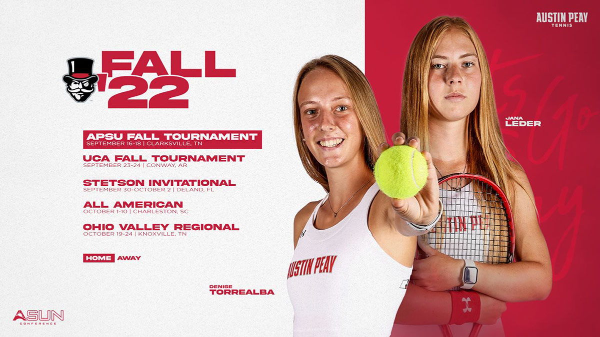 APSU Women's Tennis releases 2022 Fall Schedule - Clarksville Online -  Clarksville News, Sports, Events and Information