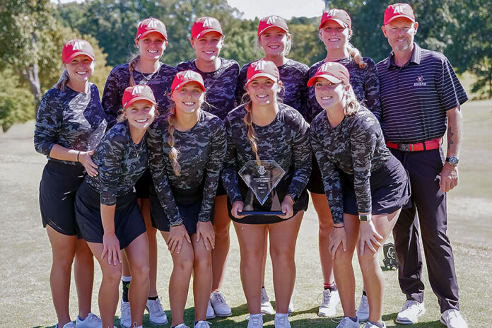Austin Peay State University Women's Golf wins second at F&M Bank APSU Intercollegiate. (APSU Sports Information)