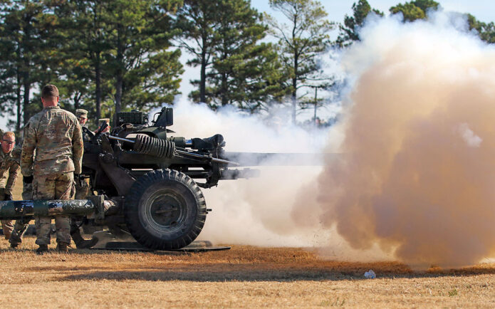 Soldiers from across the 101st Division Artillery Brigade, 101st Airborne Division (Air Assault), compete in the culminating event of the Division Artillery’s Best of the Best competition on Fort Campbell, Ky., October 21, 2022. Soldiers from across the brigade competed in numerous different competitive events to win the competition. (Spc. Laura Hardin, U.S. Army) 