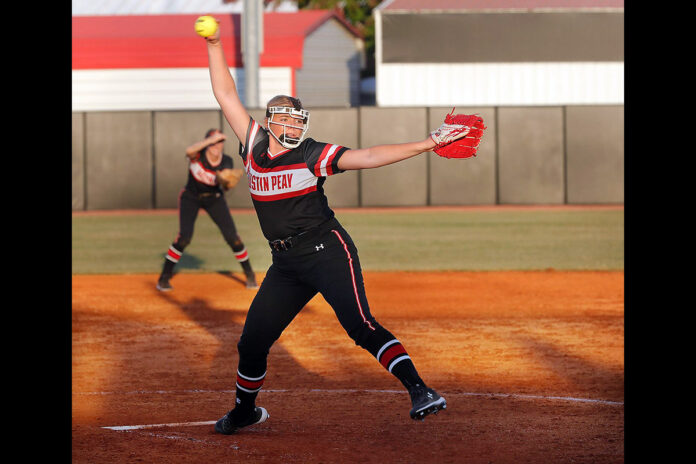 Austin Peay State University Softball rolls to a pair of road victories. (Robert Smith, APSU Sports Information)