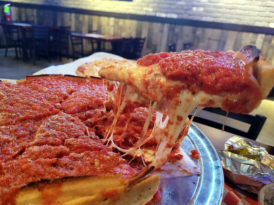 Camacho’s Famous deep dish pizza. (Tony Centonze, Clarksville Online)