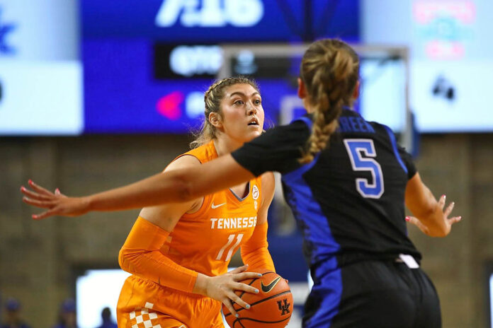 Tennessee Women's Basketball Closes Out Regular Season With 83-63 Win at Kentucky. (UT Athletics)