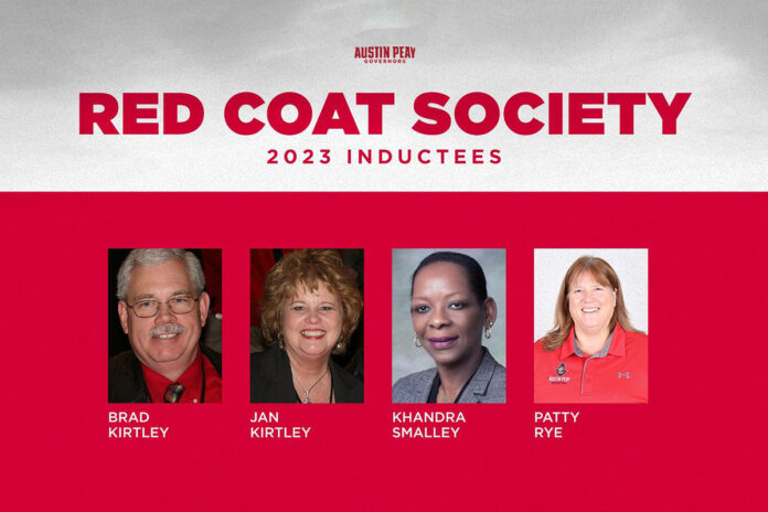 Austin Peay State University 2023 Red Coat Society Inductees. (APSU Sports Information)