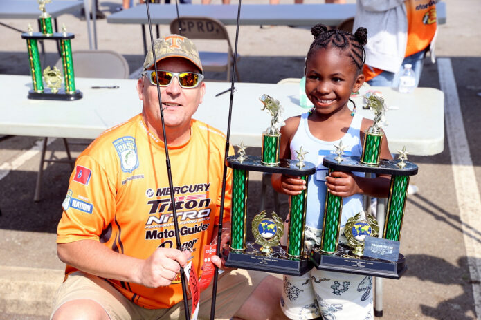 Winner of Most Weight Female and Big Fish was Ava Rogers. (Mark Haynes, Clarksville Online)