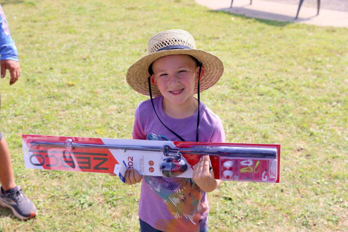 Winner of the Smallest Fish was Kiernan Hein. (Mark Haynes, Clarksville Online)