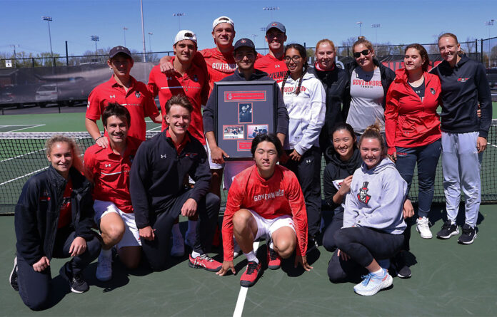 Austin Peay State University Men’s Tennis earns ITA Community Service Award. (APSU Sports Information)