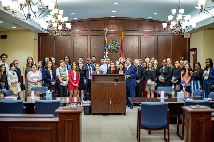 Kennedy Law Firm Interns at the Courthouse.