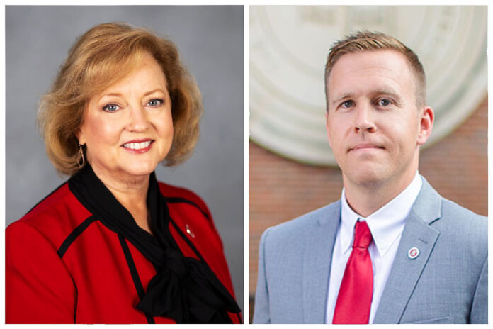 (L to R) Austin Peay State University's Dr. Lisa Barron and Dr. Prentice Chandler. (APSU)