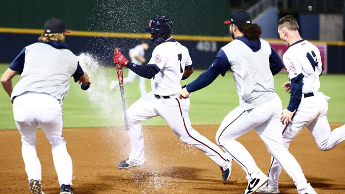 Nashville Sounds' Brian Navarreto Walks Off Memphis in Saturday Night Thriller. (Nashville Sounds)