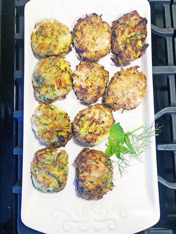 Chickpea Fritters. (Christie Crawford, Clarksville Living Magazine)