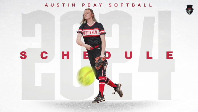 Austin Peay State University Softball faces challenging non-conference slate in 2024. (APSU Sports Information)