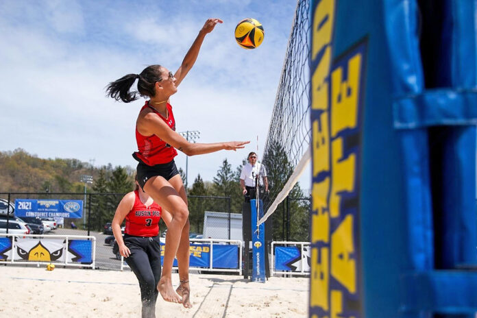 Austin Peay State University Beach Volleyball begins Ginny Busse Era at Grand Sands Tournament. (Casey Crigger, APSU Sports Information)