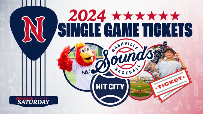 Nashville Sounds 2024 Single Game Tickets. (Nashville Sounds)