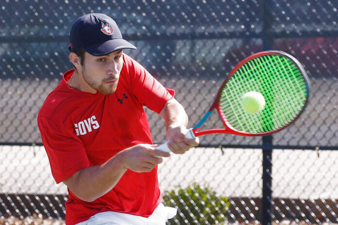 Austin Peay State University Men's Tennis Falls to Queens. (Robert Smith, APSU Sports Information)