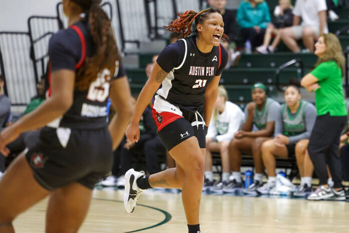 Total Gov Effort Leads Austin Peay State University Women's Basketball to ASUN Quarterfinals Win Over Stetson. (APSU Sports Information)