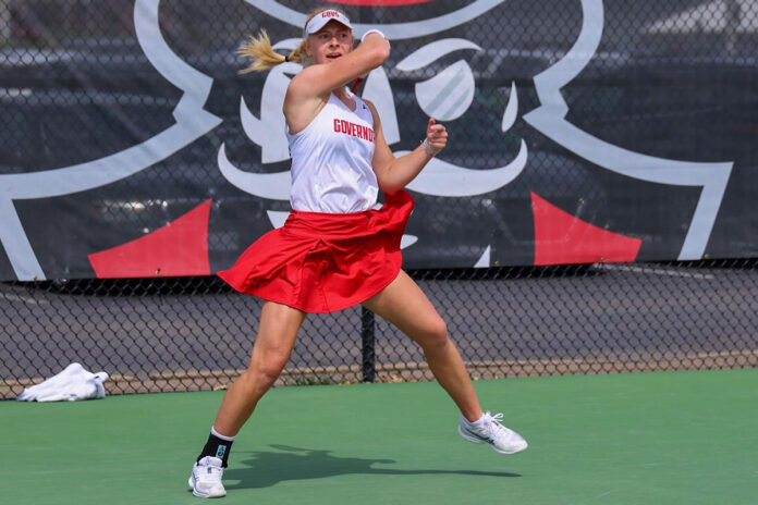 Austin Peay State University Women's Tennis Earns Fourth ASUN Win Against Bellarmine. (APSU Sports Information)