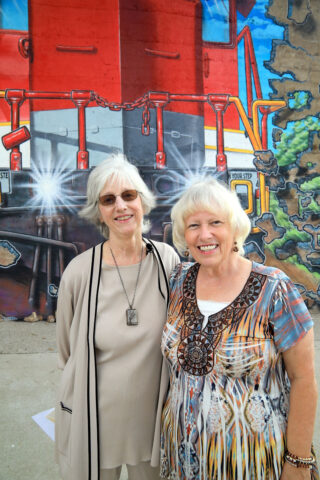 Dr. Ellen Kanervo and Carolyn Ferrell