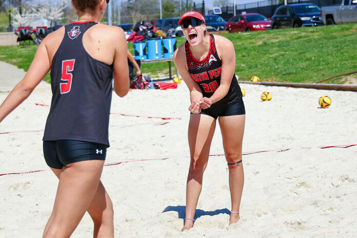 Austin Peay State University Beach Volleyball Opens Postseason Play Against No. 1 North Florida. (Cassey Crigger, APSU Sports Information)