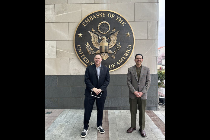 Dr. Rich Mifsud and Dr. Rudy Baker in Belgrade. (APSU)